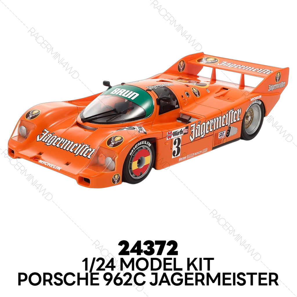 TAMIYA Model Kit 1/24 Porsche 962C Jagermeister 24372