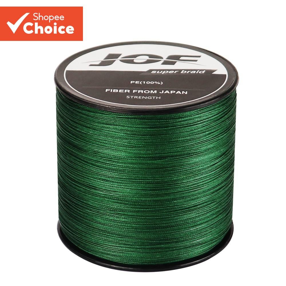 Jof Braid 4 300m 500m 1000m สีเดิมสีเขียว 4 สายถัก Monofilament สายตกปลาจัดส่งแบบสุ่ม