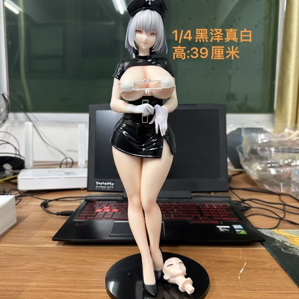Premium Edition Kurosawa Mihito Nurse Sexy Outfit Anime Girl Figure Model Statue Height39cm
