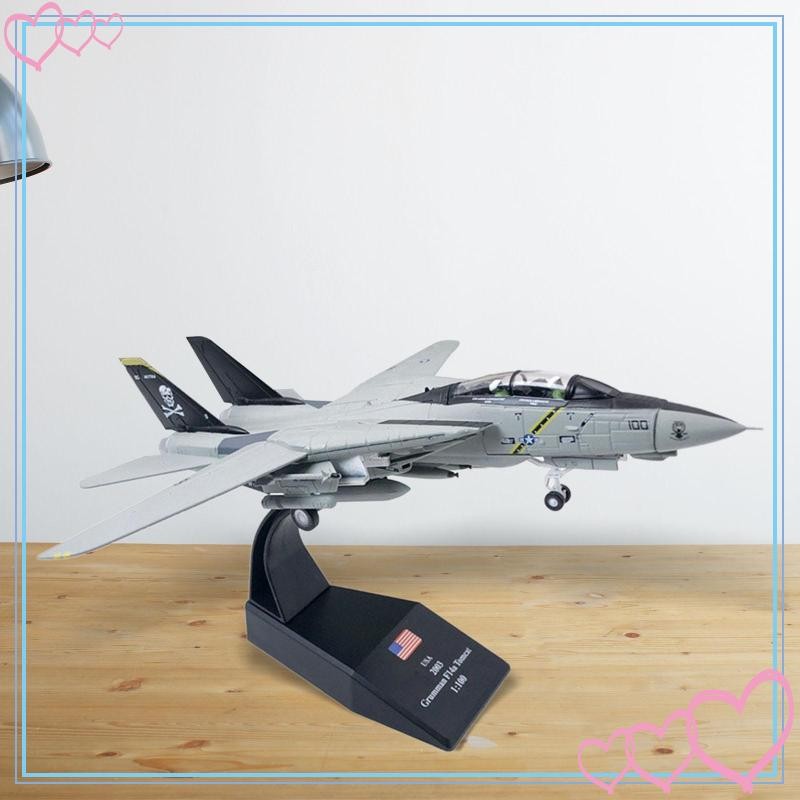 [meteor2] เครื่องบินโลหะผสมรุ่น F14 Fighter พร้อมขาตั้ง Die Cast สําหรับของขวัญ Keepsake Party