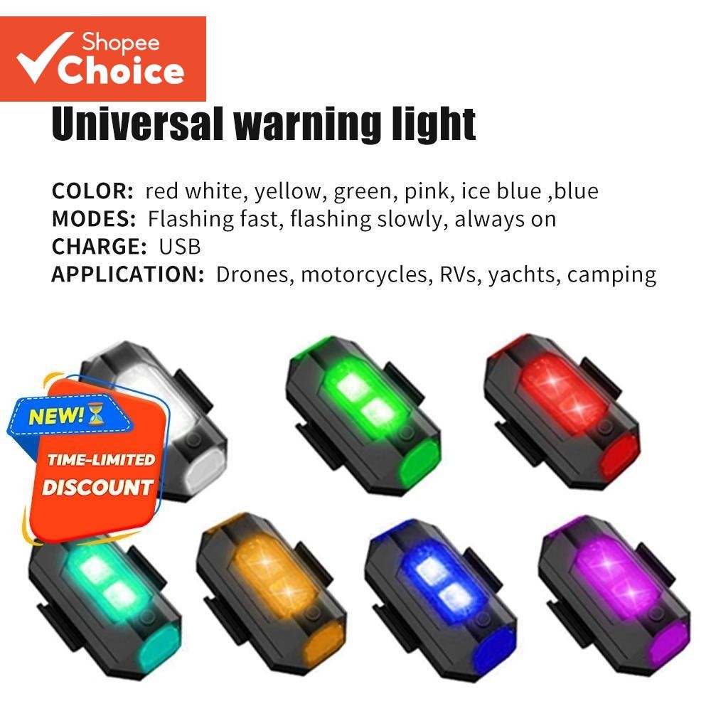 7 สี LED แฟลชไฟเตือนรถจักรยานยนต์ drone เครื่องบิน usb ชาร์จอัพเกรดชาร์จรุ่นเครื่องบินปีกคงที่ slowningingph