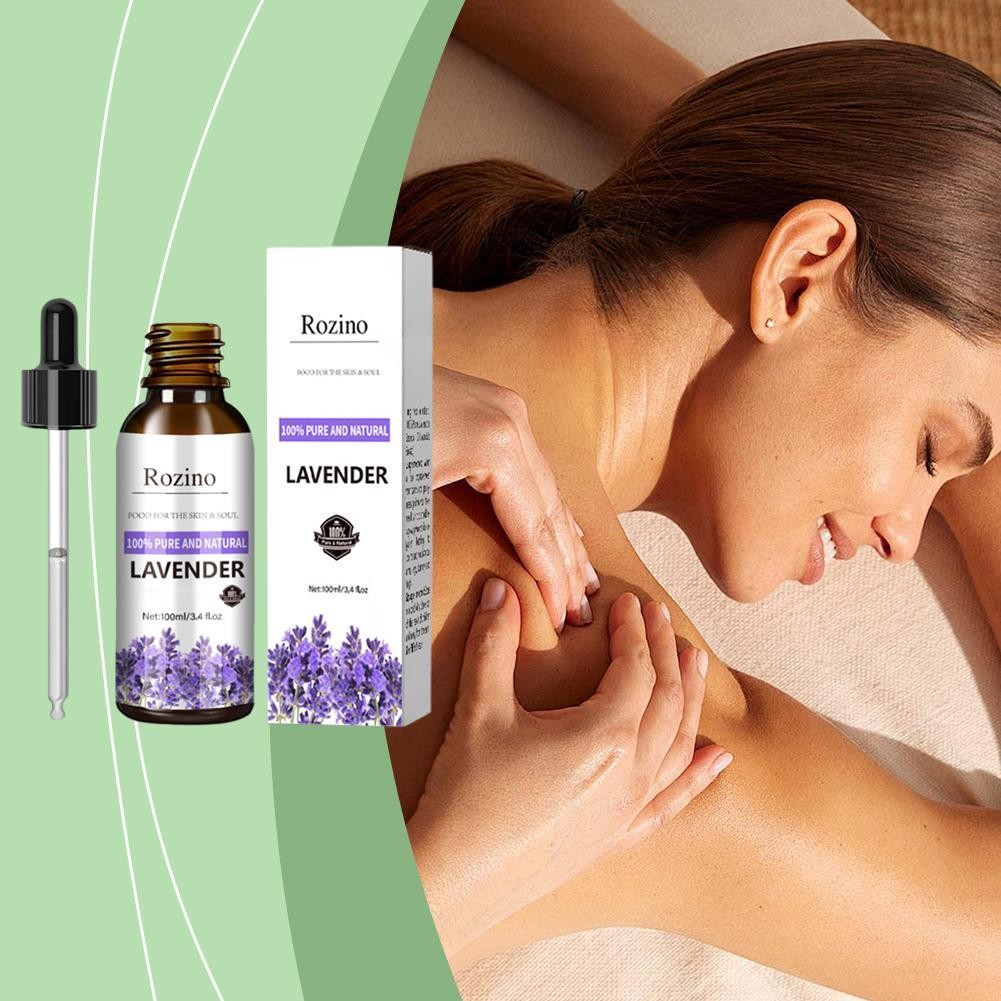 Rozino Lavender Plant Spa Nourishing Moisturizing Massage Oil Essential I8o2