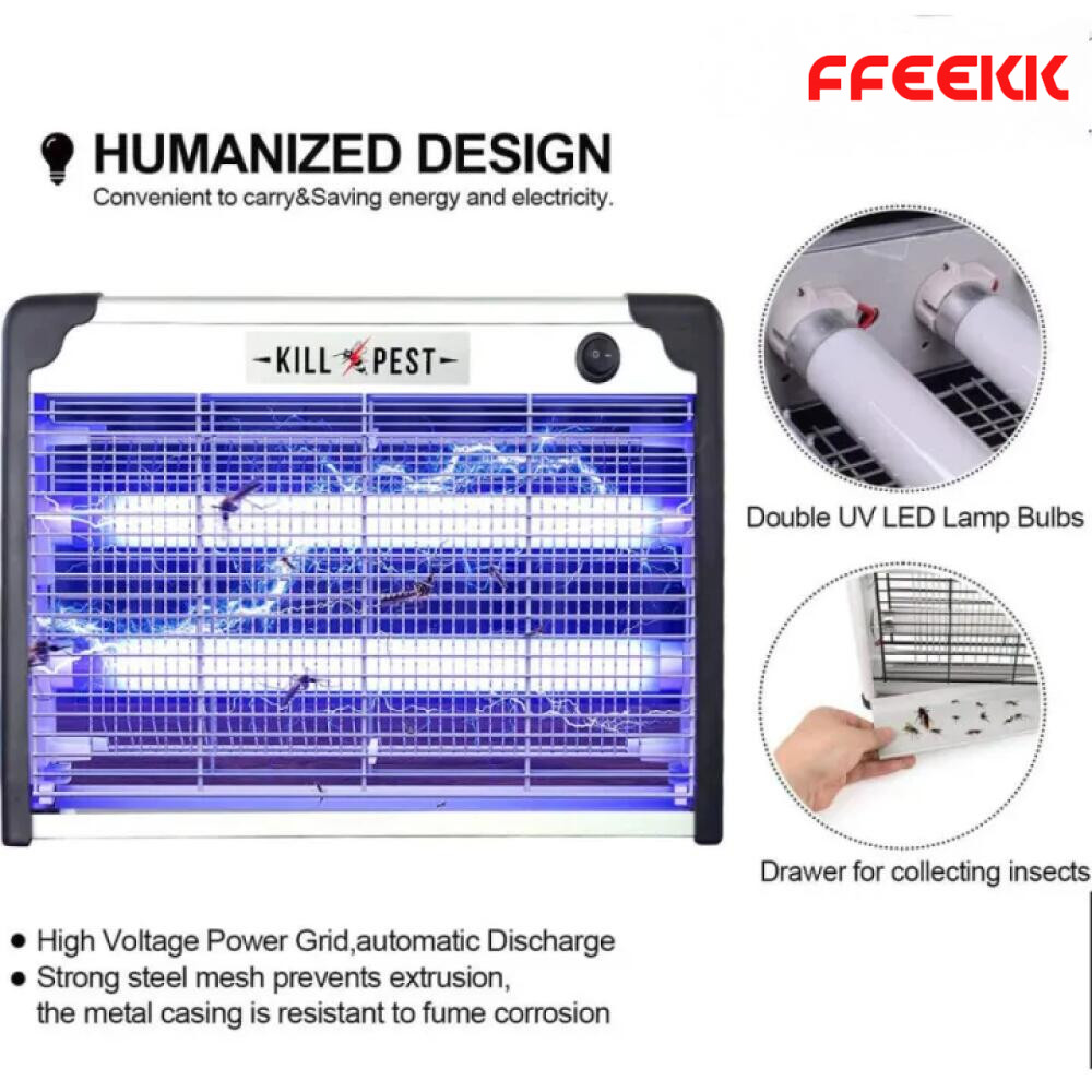 Mosquito trap 10000V LED เครื่องดักยุง เครื่องด้กยุงไฟฟ้า เครื่องช็อตยุง กริดไฟฟ้า ที่ดักยุง ที่ดักยุง กำจัดยุงและแมลง - รูปที่ 2