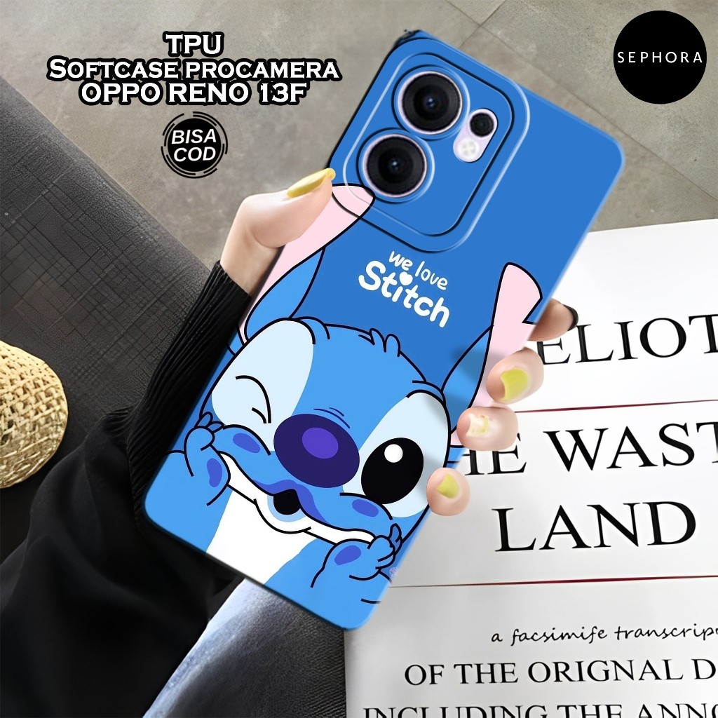 เคส HP ล่าสุด Oppo Reno 13F 2025 - เคส Stitch แฟชั่น - Oppo Reno 13F 2025 Softcase - เคสกล้อง Pro - 
