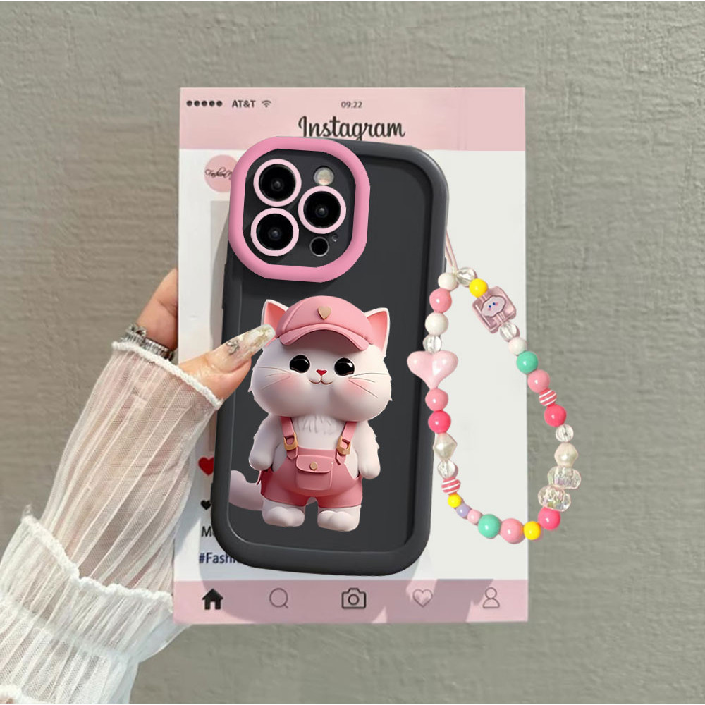 ไขมันสีชมพูแมวเคสโทรศัพท์VIVO Y29 4G Y04 9S Y03 8 Y28 4G 00 5G 7s Y27 Y27s Y36 Y22 Y33S 6 Y35 1 2 Y2