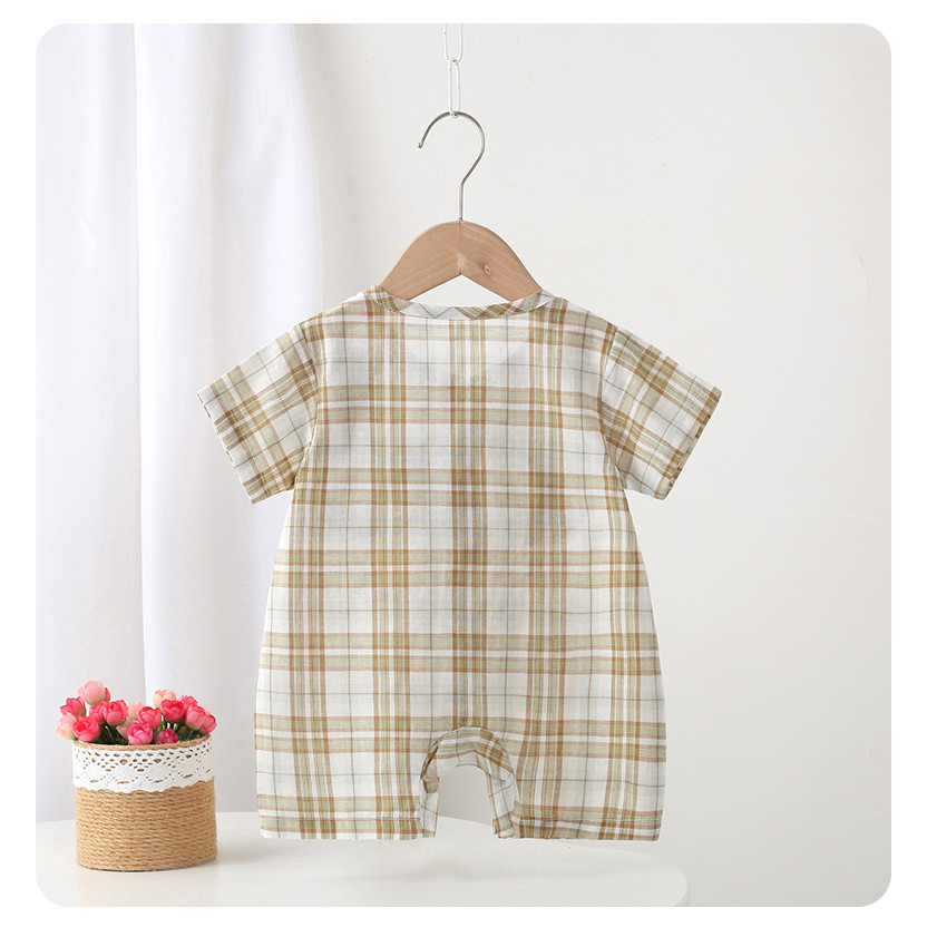 ฤดูร้อนใหม่เสื้อผ้าเด็กทารกชุดบอดี้สูทแขนสั้น 0-24 เดือนเย็นและระบายอากาศน่ารักสุดน่ารัก โคอาล่า ชุดรอมเปอร์ สไตล์เกาหลี ราคา ถูกที่สุด ดีลบีเคเค แกลเลอรีภาพที่ 6