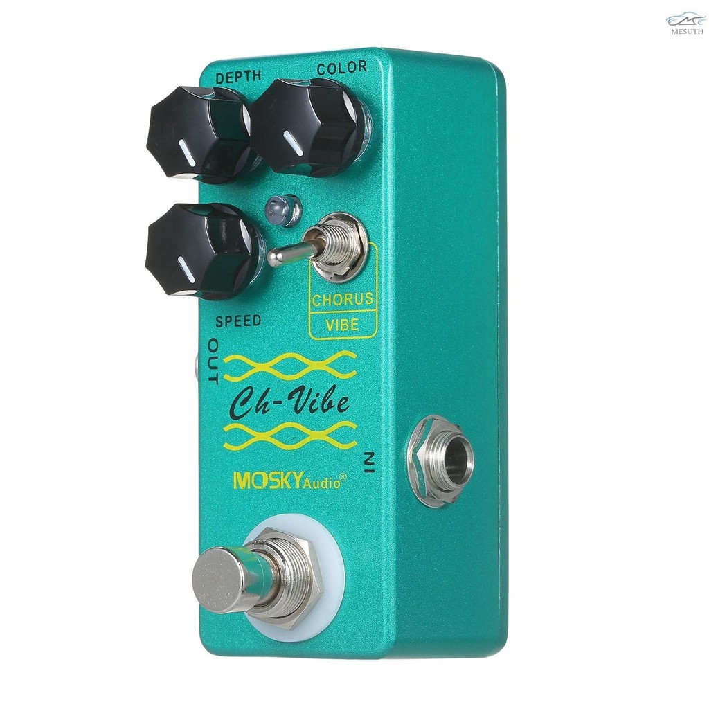 จัดส่งที่รวดเร็ว MOSKYaudio Chorus/Vibe Effect Pedal เอฟเฟกต์กีตาร์ Pedal Single Mini Effect Pedal