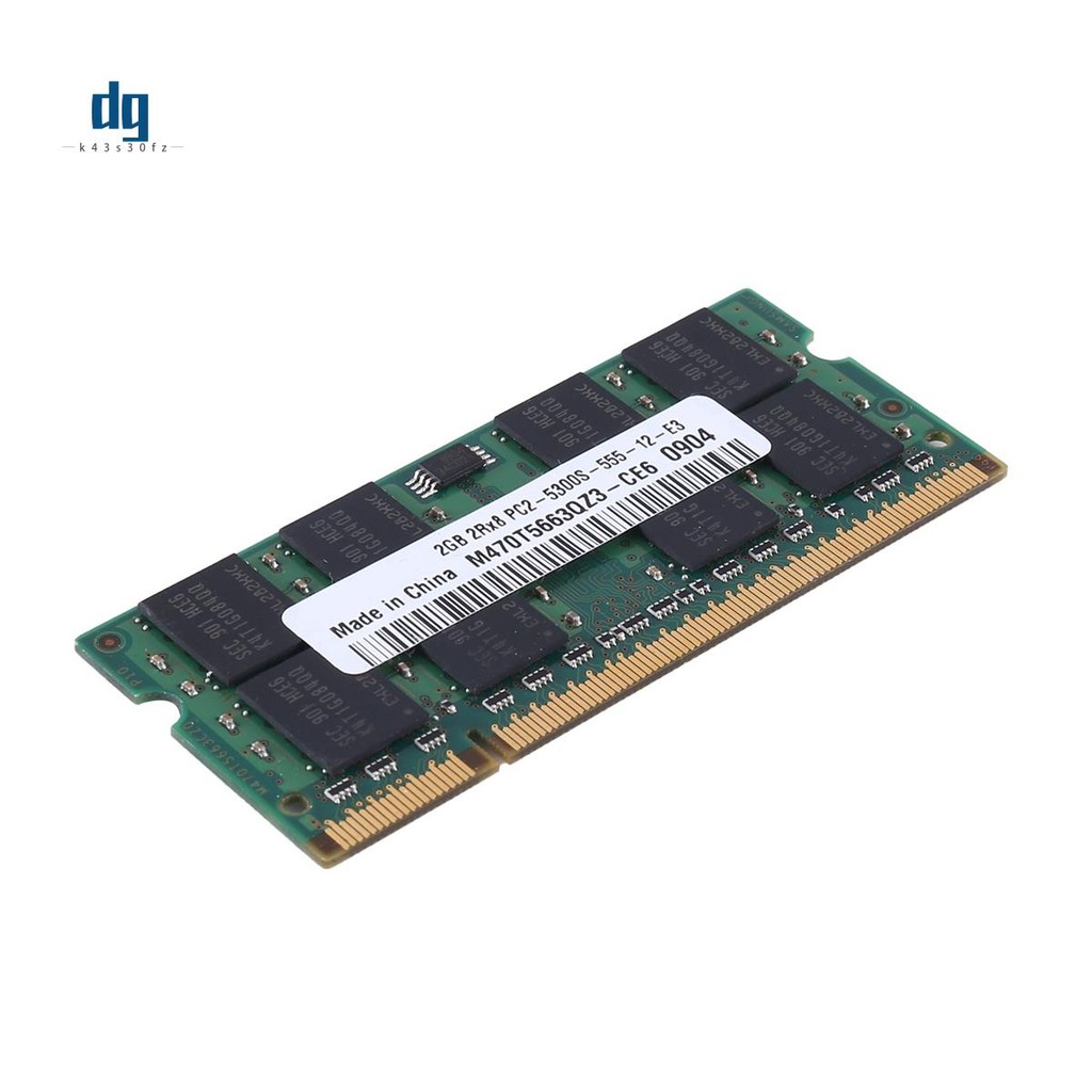 DDR2 2GB RAM หน่วยความจํา PC2 5300 แล็ปท็อป RAM Memoria SODIMM RAM ส่วนประกอบ 667MHz หน่วยความจํา 200Pin RAM หน่วยความจํา