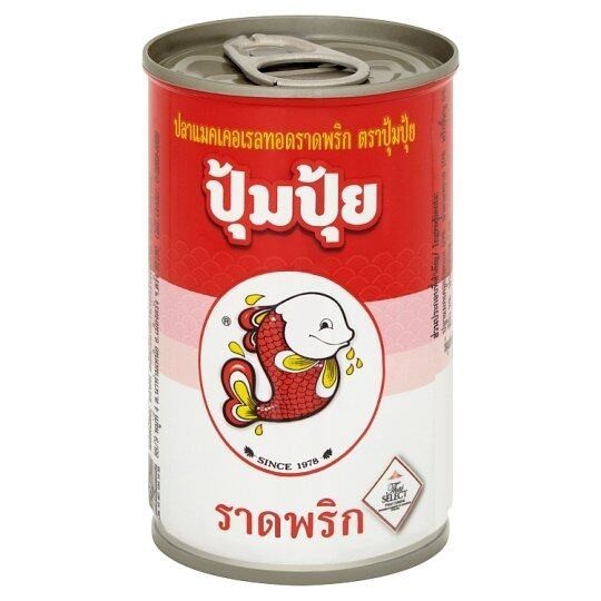 ปุ้มปุ้ย ปลาแมคเคอเรล ทอดราดพริก (แพ็ค 10 กระป๋อง)