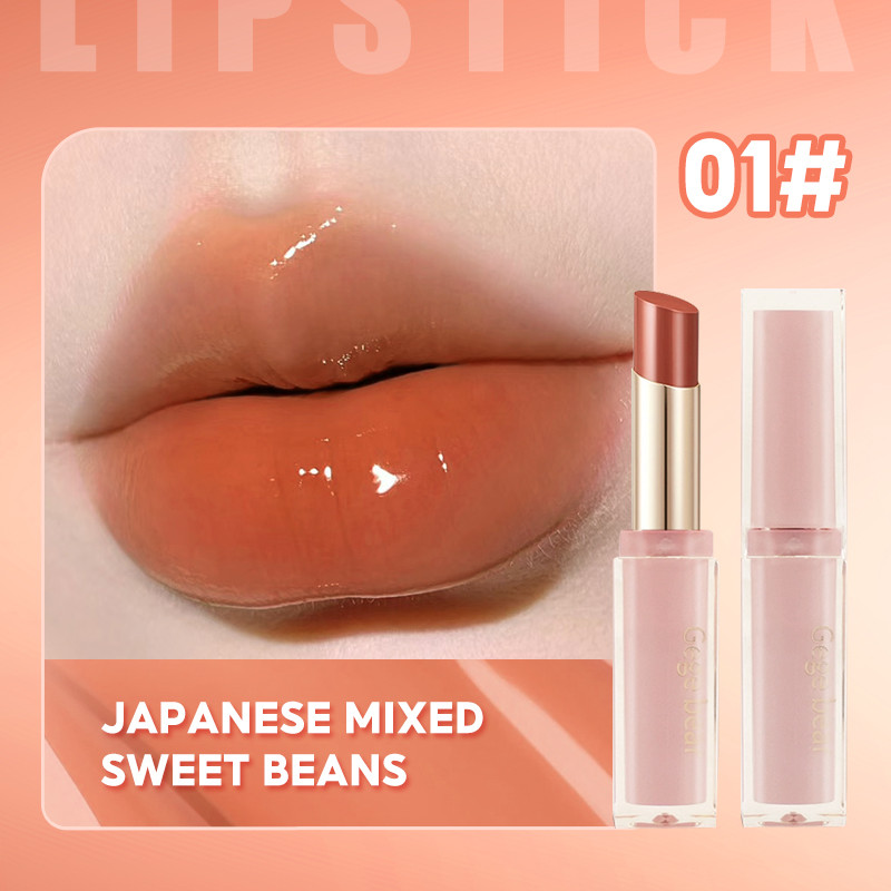 ลิปสติก Gege Bear Water Light Mirror Glass Jelly Lipstick สีขาว ลิปกลอสเนื้อไม่หลุดง่าย ราคา ถูกที่สุด ดีลบีเคเค แกลเลอรีภาพที่ 2