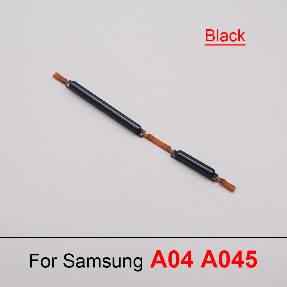1X เปิดปริมาณปิดปุ่มสําหรับ Samsung Galaxy A04 A045 SM-A045F, SM-A045F/DS, SM-A045M ปุ่มด้านข้าง Key