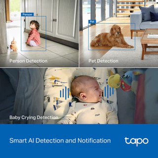 (มีส่งด่วน) TAPO C260 4K 8MP Pan/Tilt AI Home Security Wi-Fi Camera มุมภาพแนวนอน 360°