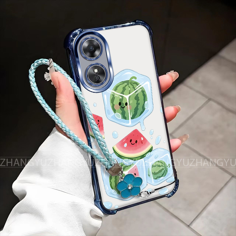 เคส OPPO A17 A17K A18 A38 A58 A78 4G 5G A98 A97 เคสโทรศัพท์สําหรับใหม่ซิลิโคนสี่มุมป้องกันการตก XIGU