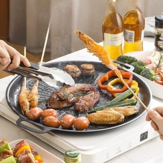 Alat Panggangan BBQ Grill / Wajan Konduksi 34CM / Pemanggang Pan Korea Anti Lengket