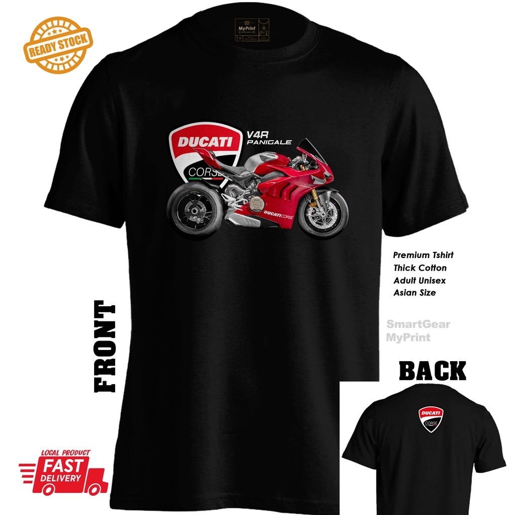 เสื้อยืด Ducati Panigale V4R S-5XL พร้อมส่ง สำหรับ motorsport