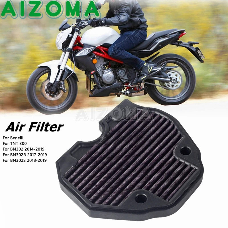 Plastic Motorcycle Air Filters Cleaner For Benelli TNT300 BN302 BN302R BN302S TNT 300 BN 302 Motorbi
