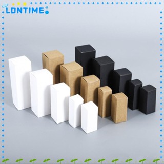 LONTIME 10 ชิ้นกล่องกระดาษ,สีดํา/สีขาว DIY Handmade กระดาษขอ…