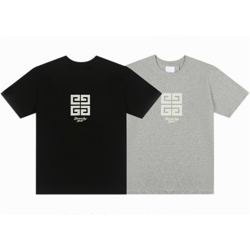 เสื้อยืดผ้าฝ้ายสำหรับผู้ชายและผู้หญิง ออกแบบแขนสั้น เย็บปักถักร้อยอย่างประณีต ใส่ได้กับทุกโอกาส
