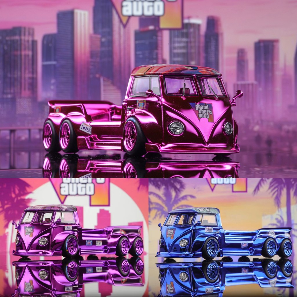 Liberty 64 1/64 Volkswagen T1 TOW CHROME GTA6