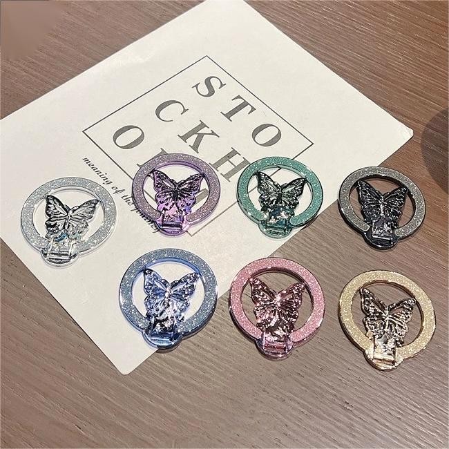 For Phone Butterfly Holder Luxury ขาตั้งโทรศัพท์มือถือ สามารถปรับได้ แบบสากล ราคา ถูกที่สุด ดีลบีเคเค แกลเลอรีภาพที่ 3