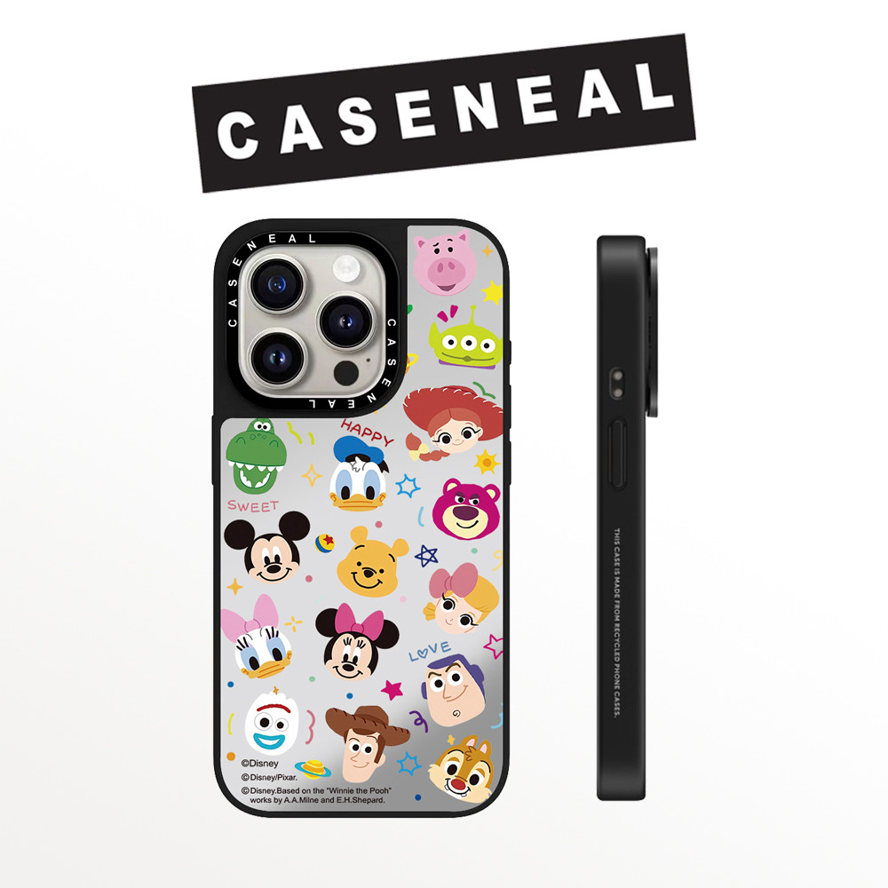 Drop proof CASENEAL เคสโทรศัพท์สําหรับ iPhone 16promax 16pro 16 15Pro 15promax 14promax 13 13promax พิมพ์ด้านข้างเคสแข็ง Mickey Graffiti 12 12promax กรณี iPhone 11 กรณีคุณภาพสูง