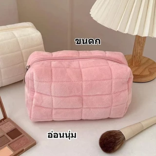 BLIVO ins คลายความดัน หมอน กระเป๋าเครื่องสำอาง น่ารัก อ่อนนุ่ม ความจุขนาดใหญ่ แบบพกพา แพ็กเกจเก็บของ