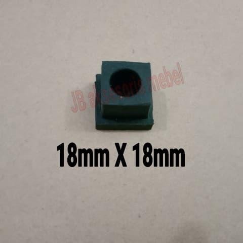 18x18 มม. SQUARE HOLO PIPE CAP RUBBER / 2x2 ซม. หมวกยาง HOLLOW PIPE