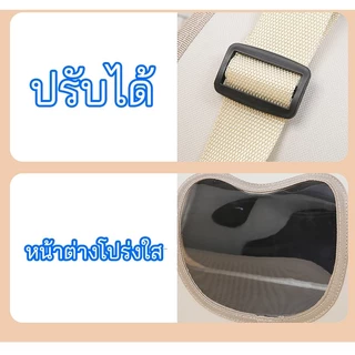กระเป๋าเป้สัตว์เลี้ยง พับเก็บได้ ระบายอากาศได้ กระเป๋าสะพายแมว สามารถรองรับแมวได้ 7 กิโลกรัม หน้าต่างกันสาดสองด้าน
