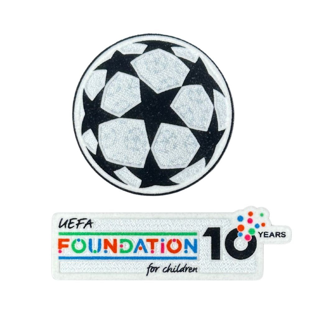 OFFICIAL 2025-26 UEFA UCL Starball + Foundation 10 Years Anniversary Patch