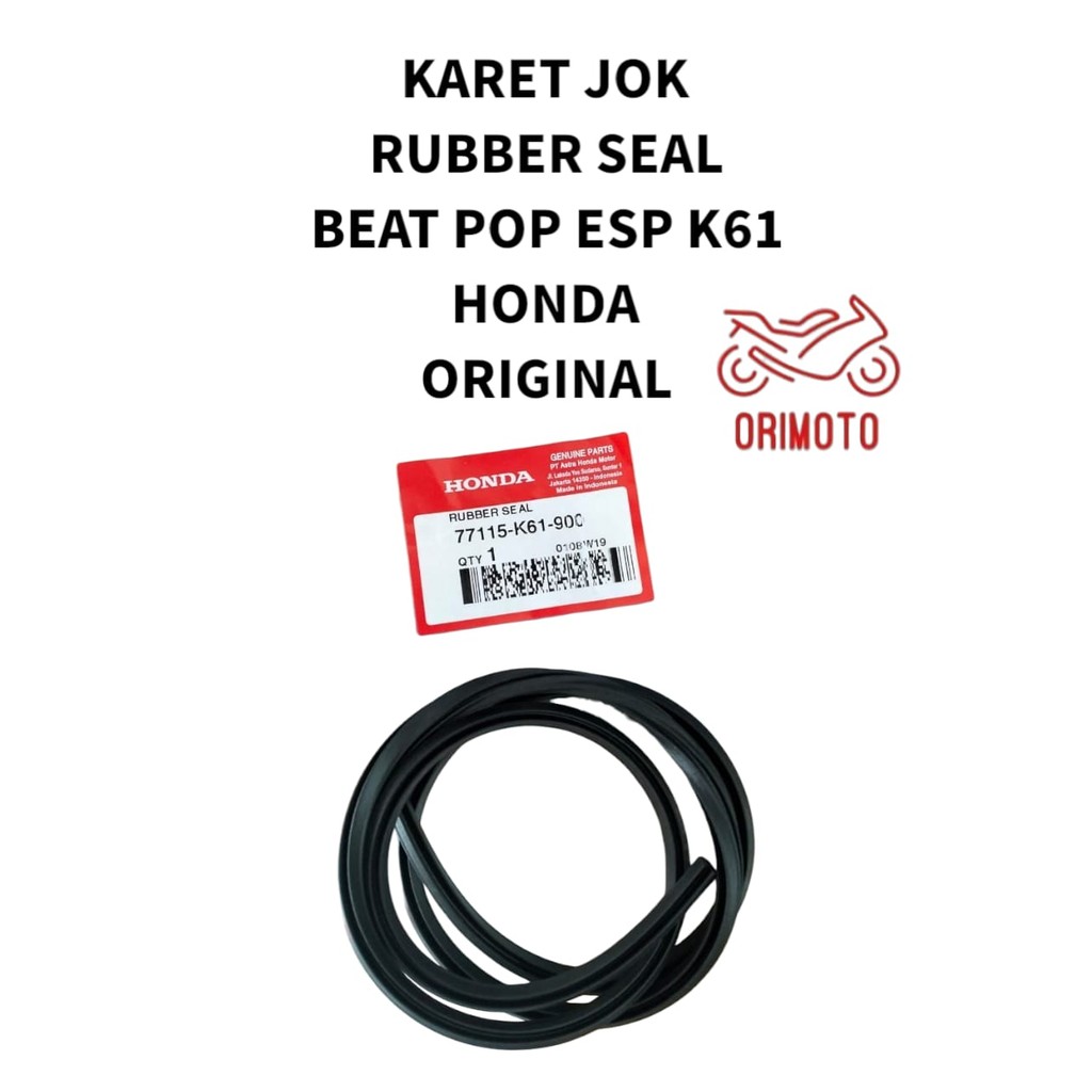 ORIMOTO-RUBBER SEAT SEAL BEAT POP ESP K61 HONDA 77115-K61-900 ต้นฉบับ