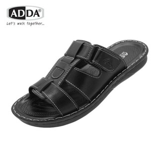 ADDA PU รุ่น 93H02-M1  รุ่นใหม่ เย็บขอบ รองเท้าแตะลำลองแบบสว…