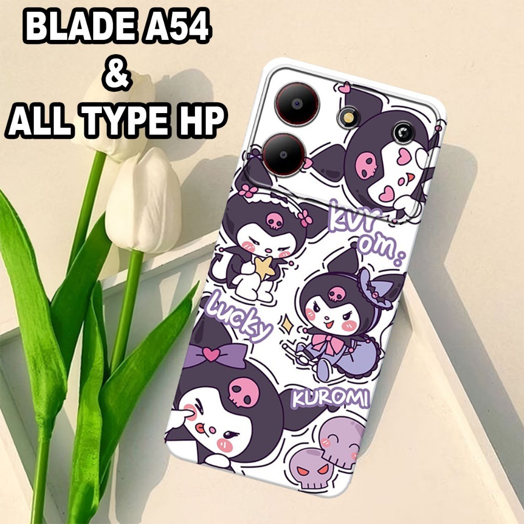 HP G7 - Softcase ZTE Blade A54 - เคสกล้อง pro - CUTE MOTIF - วัสดุยางยืดหยุ่น - เคส ZTE Blade A54 - 