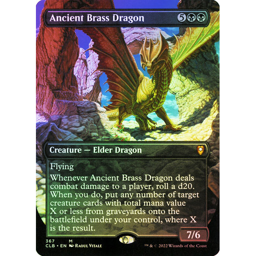 การ์ด EDH PlayTest - มังกรทองเหลืองโบราณ (สีดํา)