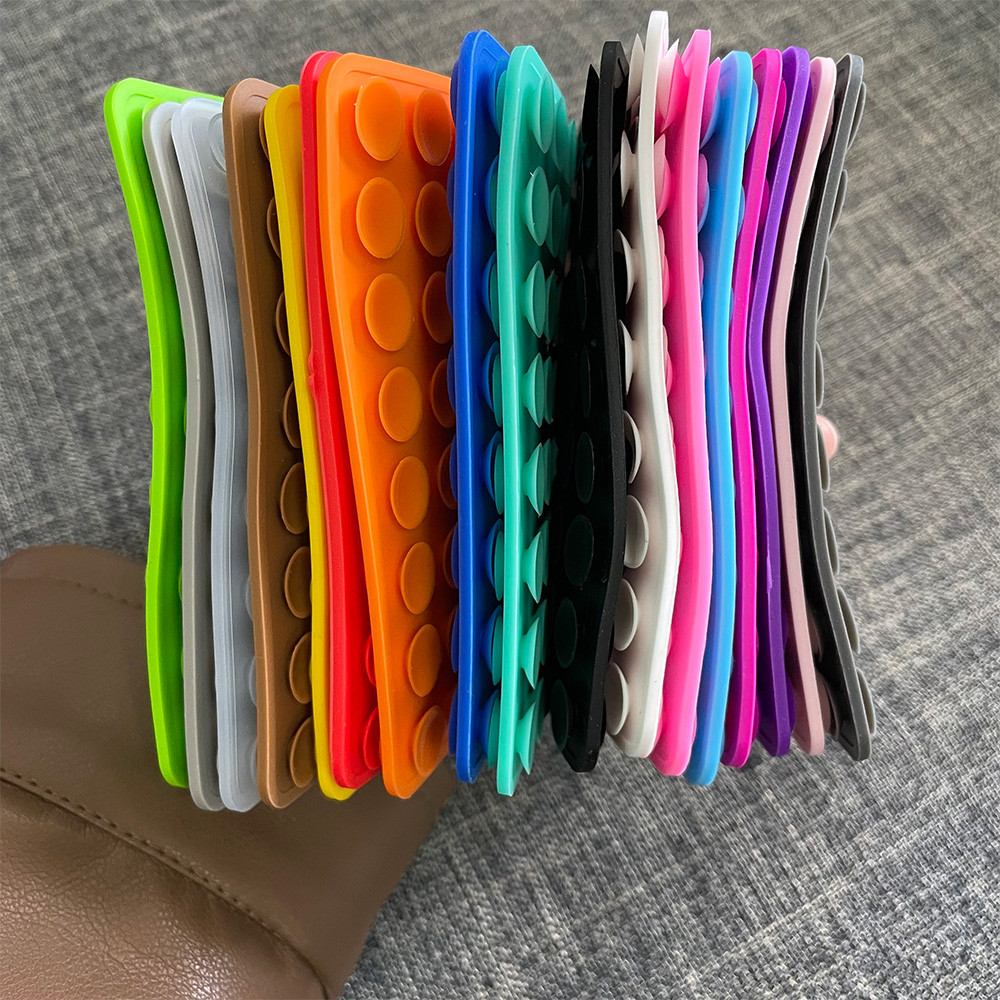 แผ่นดูดซิลิโคนสองด้านสำหรับยึดโทรศัพท์มือถือ แผ่นดูดยางซิลิโคนที่มีกาวในตัวสำหรับยึด