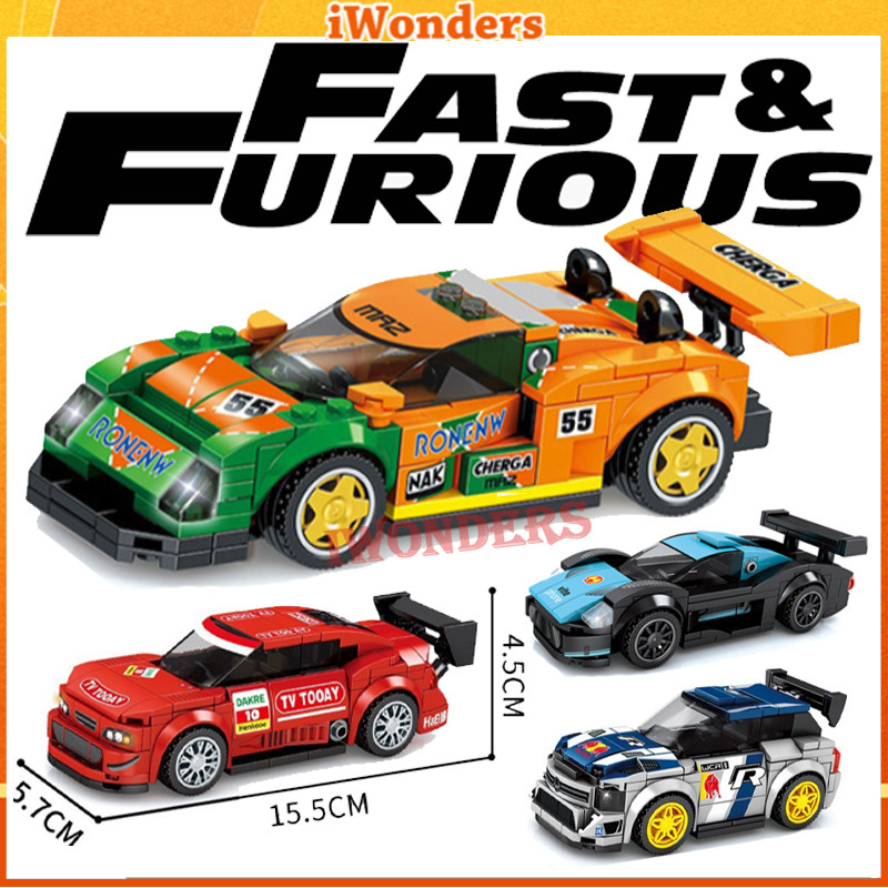 SEMBO Building Blocks 26 สไตล์ Speed Champions Car Story Series Building Blocks Car Racing Kids Boys