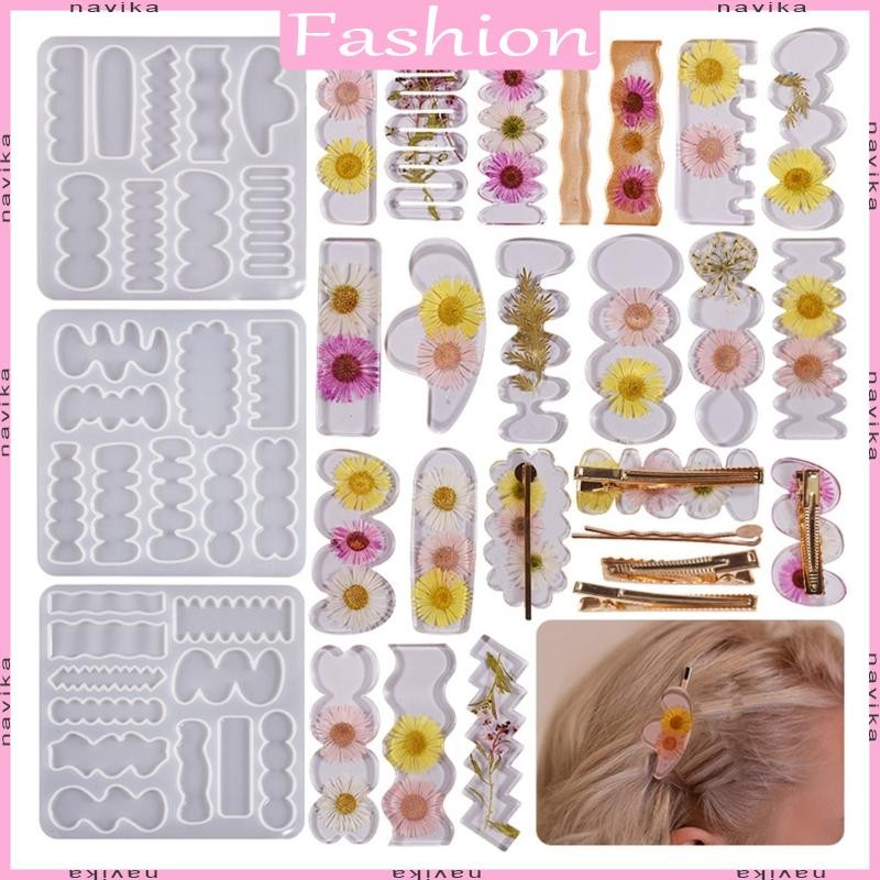 NAV ไม่สม่ําเสมอ Hairpin แม่พิมพ์ซิลิโคน Headdress ผม Pin Decor หล่อแม่พิมพ์ Headwear แม่พิมพ์ DIY Craft เครื่องประดับทํา Supplie