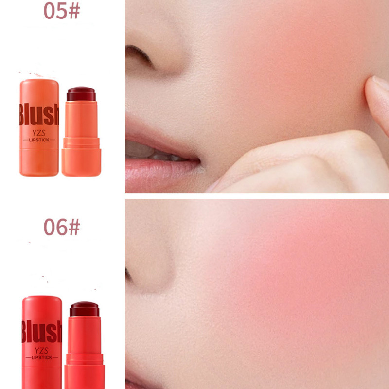 YZS Jelly Blush Stick Lip and Cheek Dual Use Matte Natural Lasting - รูปที่ 7