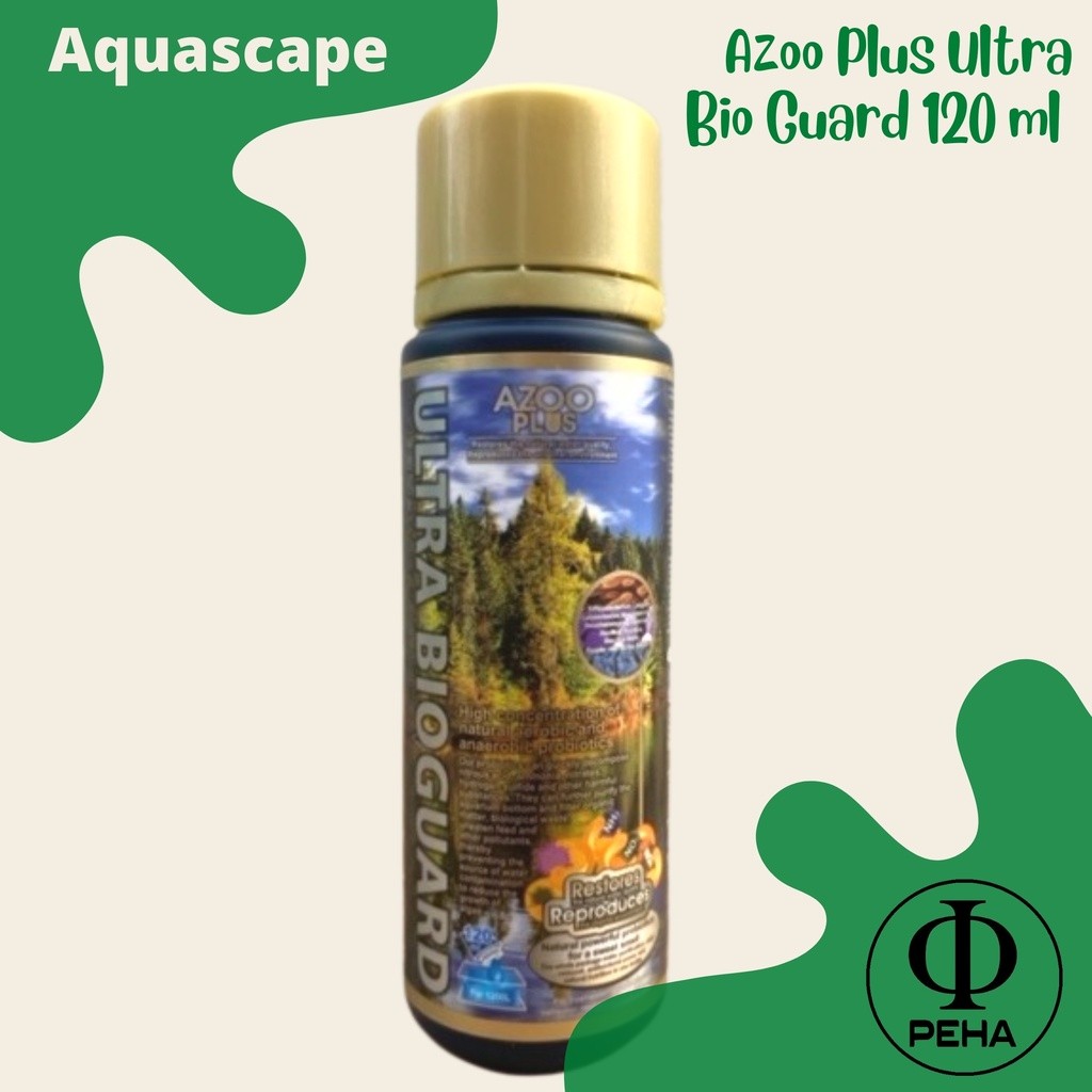AzooPlus Azoo Ultra BioGuard 120 ml (แบคทีเรียตู้ปลาน้ําทะเลน้ําจืด) UltraBioGuard
