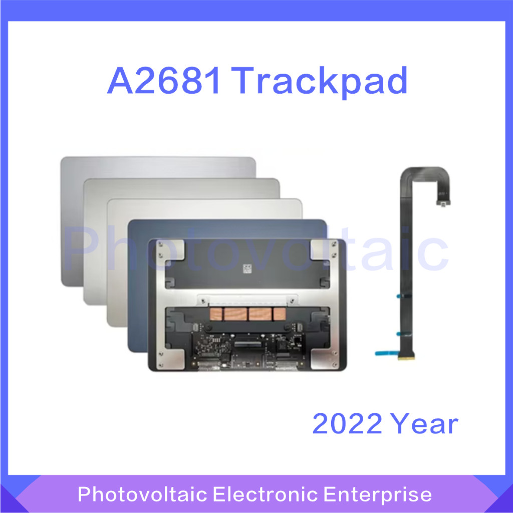 Original A2681 TrackpadสําหรับMacBook Air Retina 13.6" ทัชแพดสีเทาเงินทองสีฟ้าM2 A2681 EMC4074 2022 
