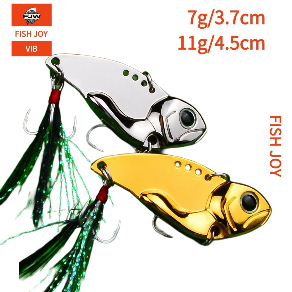 F75 ตกปลา ปลาปลอม เหยื่อเรืองแสง 3D ตาปลา สีสันสดใส ​เหยื่อ VIB ลื่นเร็ว