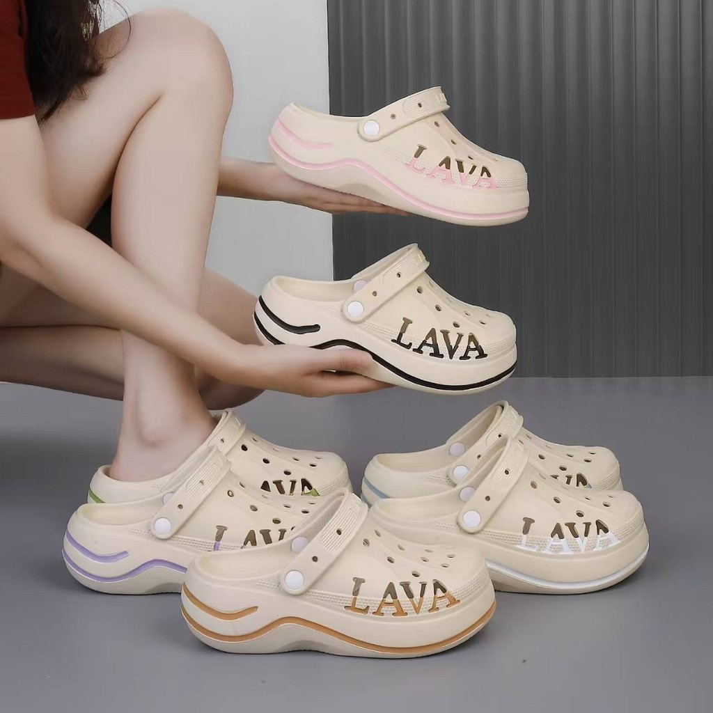 LAVA 888 ใหม่ รองเท้าหัวโต ไม่มีรวมตัวติด แต้มสีงานมือ สวยน่ารัก  ไซส์คู่จ้า