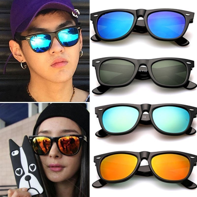 ใหม่ 100% rayban แว่นตากันแดดผู้หญิงผู้ชายแว่นตา