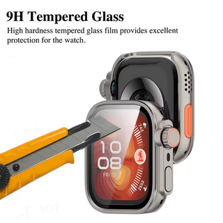 เปลี่ยนเคส Ultra สําหรับ Huawei Watch Fit 5 5 Pro เคสกระจกนิรภัย + ตัวป้องกันหน้าจอสําหรับ Huawei Watch Fit 4 Pro อัพเกรด Ultra 2