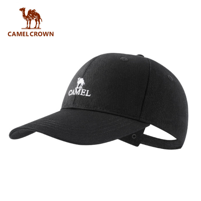 CAMEL CROWN หมวกเบสบอลกันแดด– มงกุฎลึก, เส้นรอบวงศีรษะใหญ่, UPF 50+, สายรัดปรับร