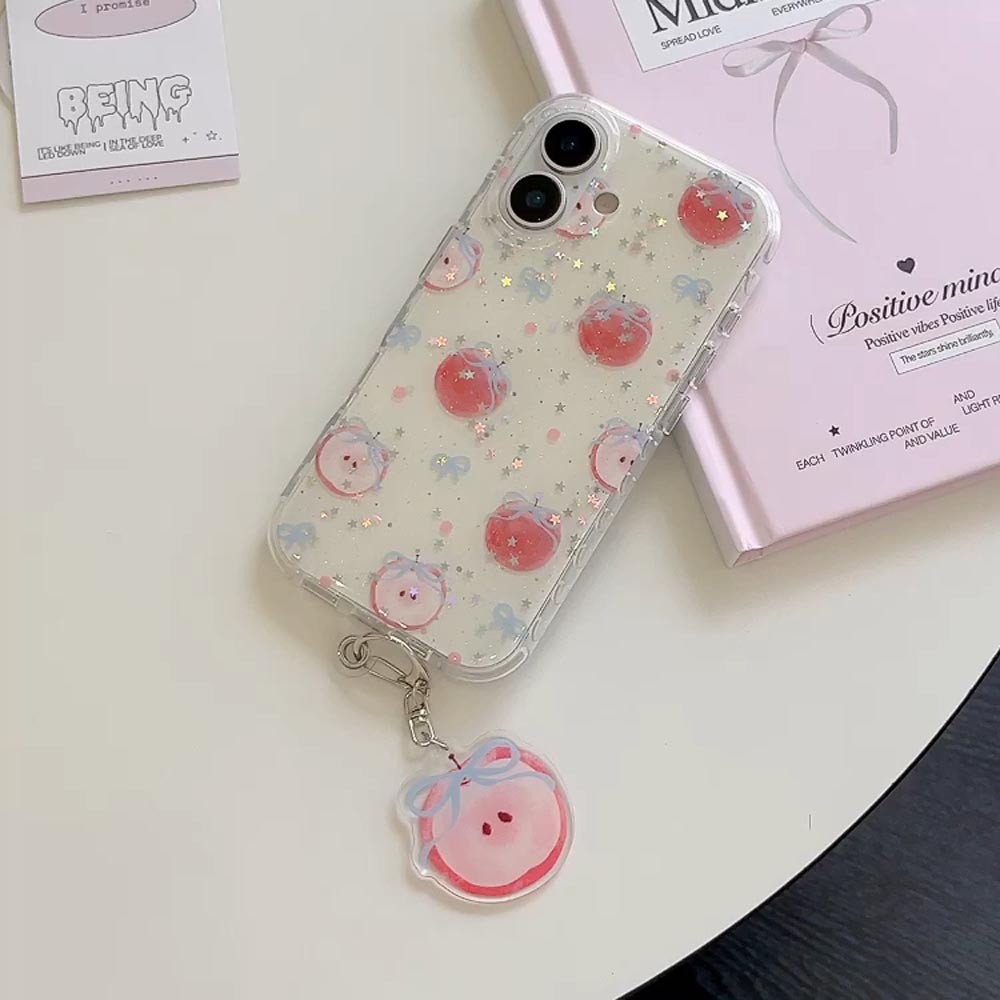 ปลอก Sparkling Powder Hard Cover ใช้งานร่วมกับ iPhone 13 13Pro 13ProMax 14 14Pro 14ProMax 15 15Pro 15ProMax 16 16Pro 16ProMax 17 17Pro 17ProMax เคสลายสีแดง