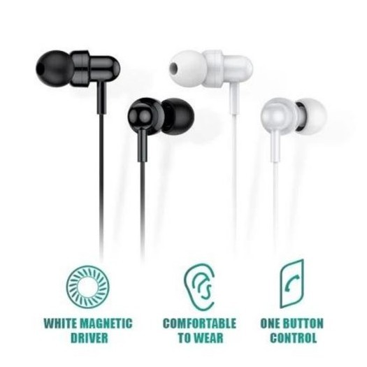 หูฟัง ROBOT RE20 แจ็ค 3.5 AUX สวมใส่สบาย หูฟังสวมใส่ได้พอดี และหลุดได้ยาก