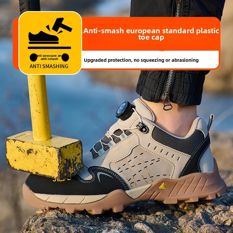 รองเท้านิรภัยสําหรับผู้ชายและผู้หญิง Anti Smashing Anti Piercing Anti Slip คอมโพสิต Toe รองเท้าฉนวนก