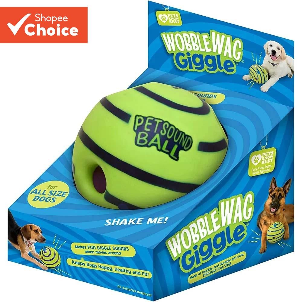 Wobble Wag Giggle ของเล่นสุนัขแบบโต้ตอบสนุก Giggle เสียงเมื่อรีดหรือเขย่าสัตว์เลี้ยงรู้ที่ดีที่สุดเท่ากับทีวี