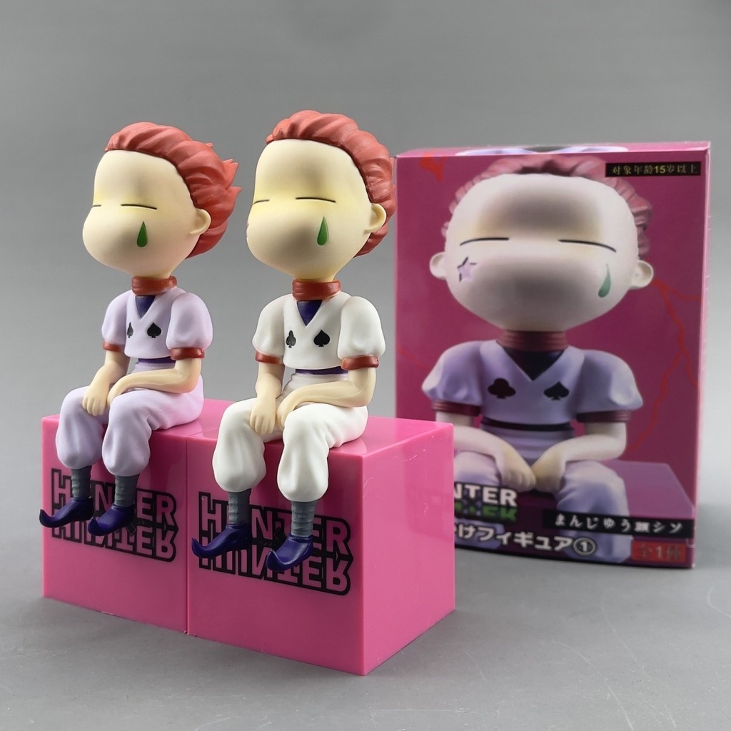 【พร้อมส่ง】hunter x hunter figure model figure Bun-faced Hisoka Cute Car Desktop Figure Ornaments Cre