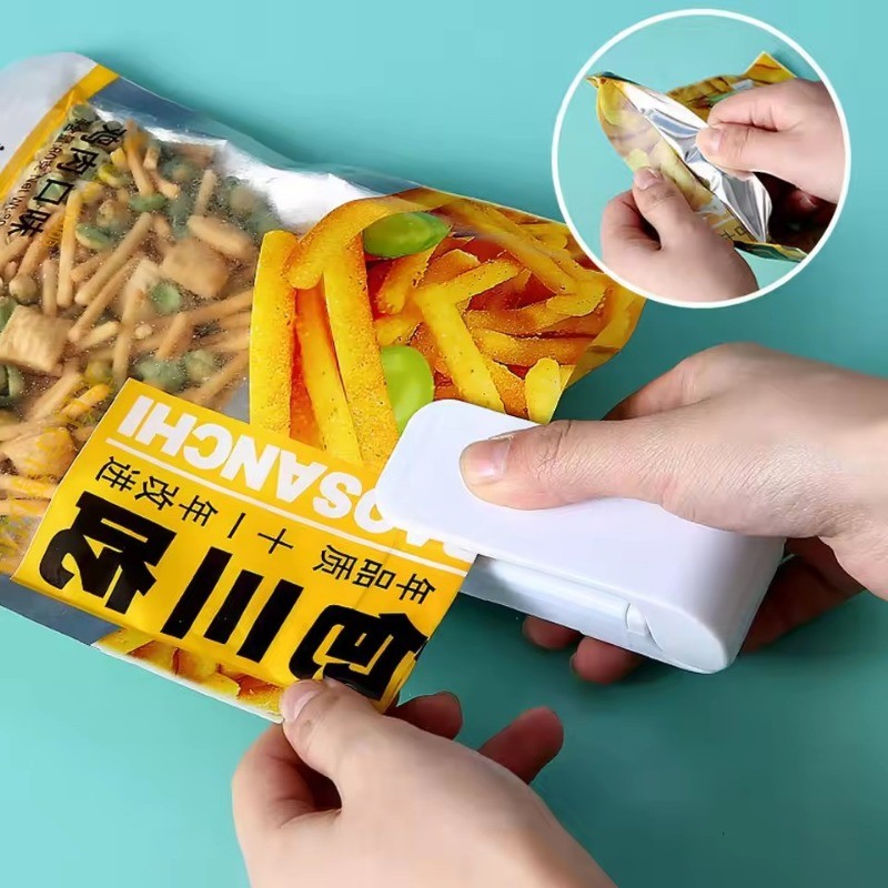 เครื่องปิดผนึกความร้อนขนาดเล็ก-เครื่องบรรจุภัณฑ์พลาสติกแบบกดมือ-ขนมขบเคี้ยวความชื้นปิดผนึกสิ่งประดิษฐ์-ปรับคลิปปิดผนึกถุงพลาสติก-ความชื้นคิเชนเครื่ - รูปที่ 2